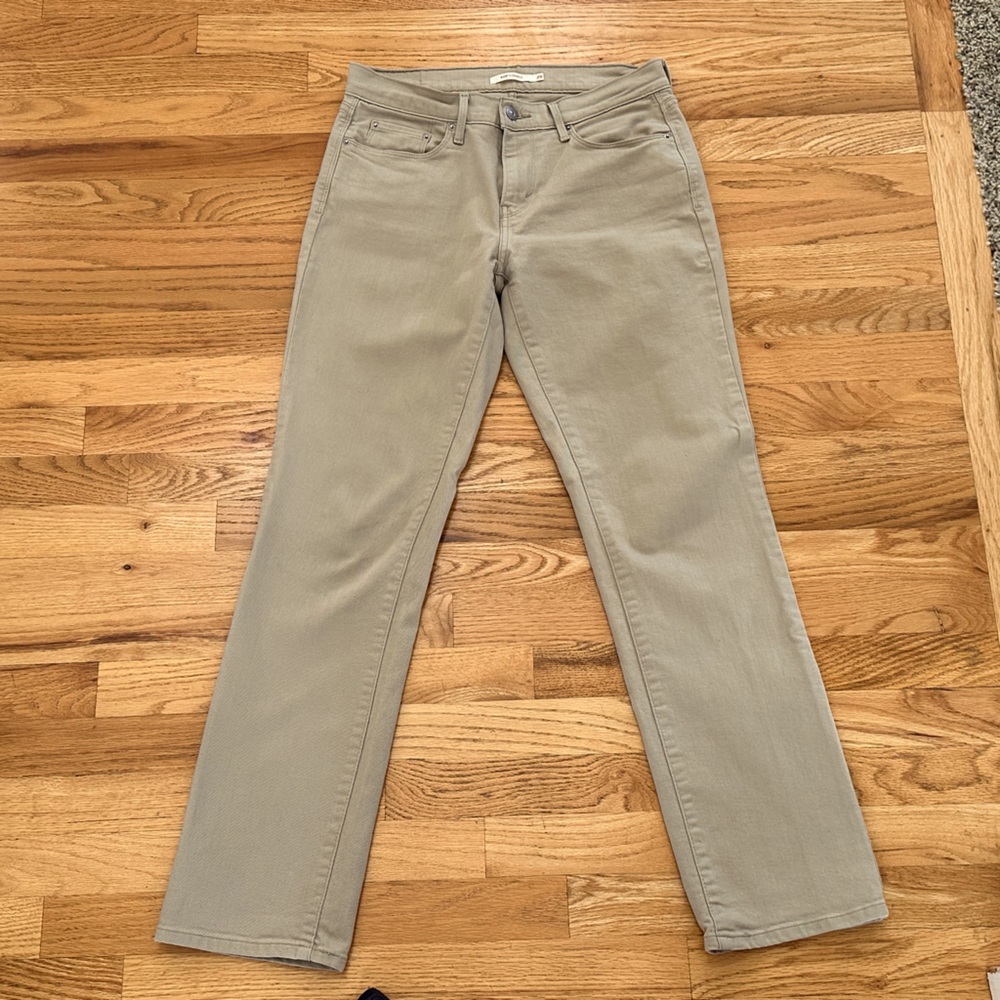 Levi’s 505, straight , 29x30, stretch denim, tan